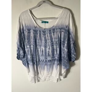 River & Sky Rayon Blouse size Medium
